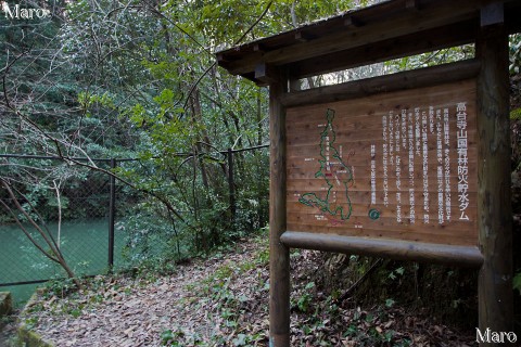 高台寺山国有林 防火貯水ダム 京都東山 2013年2月