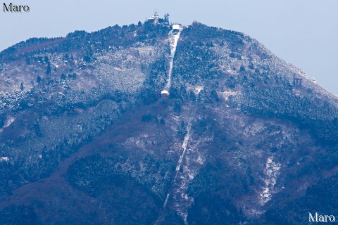 「京都五山」船山から比叡山（四明岳）を望む 京都市 2013年2月