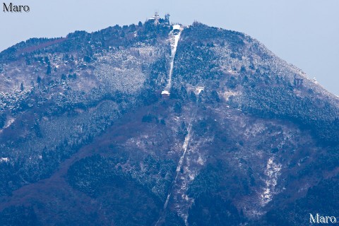 「京都五山」船山から比叡山（四明岳）を望む 京都市 2013年2月