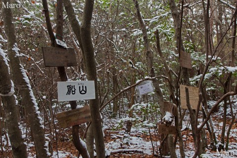 船山の山頂付近 京都市北区西賀茂 2013年2月