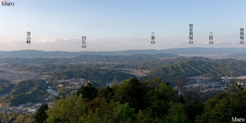熊尾寺山「森林公園 雨の森」展望台から和泉山脈の山々を望む 海南市 2013年5月