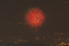 大文字山から宇治川花火大会を望む 2013年 その12