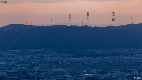 大文字山から淡路島は諭鶴羽山地の山々を遠望 2013年9月