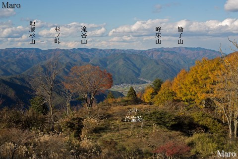 比叡山 斧堂跡から京都北山、皆子山、大原の里を望む 2013年11月