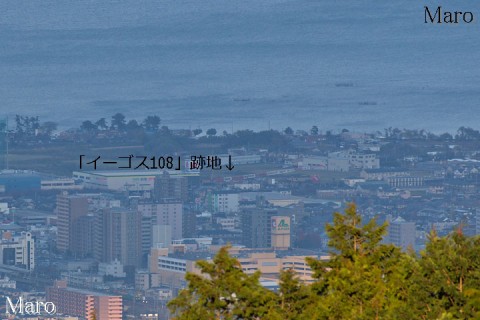 比叡山から大観覧車「イーゴス108」の跡地を望む 2013年11月