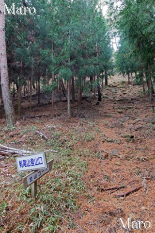 剣尾山 笠山コース登山口の状況 2013年12月23日 剣尾山 笠山コース登山口の状況 2013年12月23日