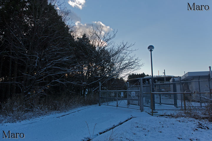 雪積もる如意ヶ岳 大津航空無線標識所 京都市左京区 2013年12月