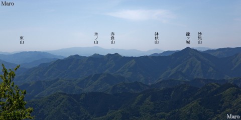 鬼ヶ城から兵庫県最高峰の氷ノ山を望む 福知山市 2013年5月
