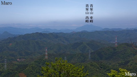 鬼ヶ城から「若狭富士」青葉山を望む 福知山市 2013年5月