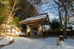 雪積もる鷲峰山金胎寺 京都府相楽郡和束町 2014年2月