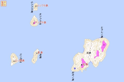 「あべのハルカス」可視マップ 兵庫県 松島（家島諸島）