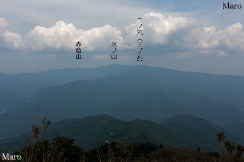 東山（とうせん）から兵庫県最高峰である氷ノ山方面を望む 2014年6月