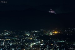大文字山から保津川花火大会の打ち上げ花火を望む 2014年 その7