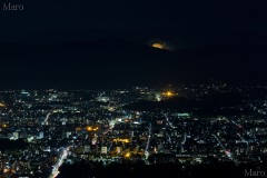 大文字山から保津川花火大会と京都の夜景を望む 2014年 その4