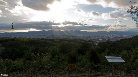 大岩山展望所から京都市西部～南部、長岡京市、京都西山方面を望む 2014年9月
