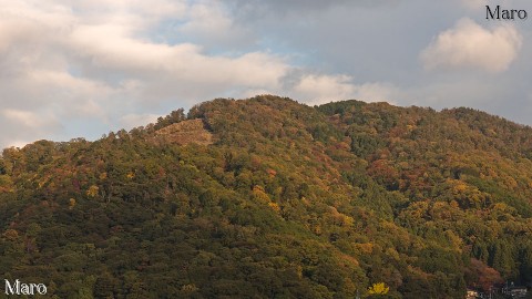 真如堂さんの参詣道付近から色付く大文字山の火床を望む 2014年11月18日