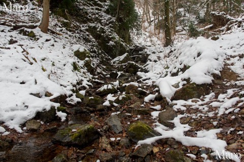 雪に覆われたクラガリ谷 峰床山 2014年12月