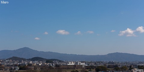 「嵐山虚空蔵」法輪寺の展望台から桂川、比叡山、大文字山を望む 2015年3月