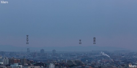 彩都なないろ公園から大阪湾、関西国際空港、和泉山脈西端部を望む 2015年3月