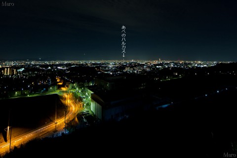 箕面市 彩都なないろ公園の夜景 展望台から大阪の夜景を一望 2015年4月