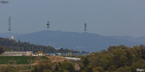 箕面市 彩都なないろ公園から東向きの展望 都市造成 京都、滋賀方面 2015年4月