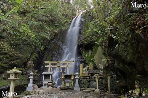 初夏の空也滝（空也瀧） 水量豊富 愛宕山 京都市右京区 2015年5月