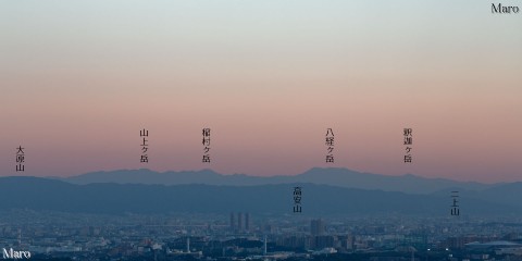 北摂・箕面 「彩都なないろ公園」の展望台から大峰山脈を一望 2015年10月