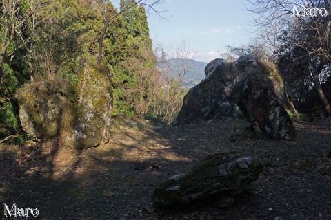 比叡山を借景とした灰山庭園 如意ヶ岳 京都市左京区 2015年12月