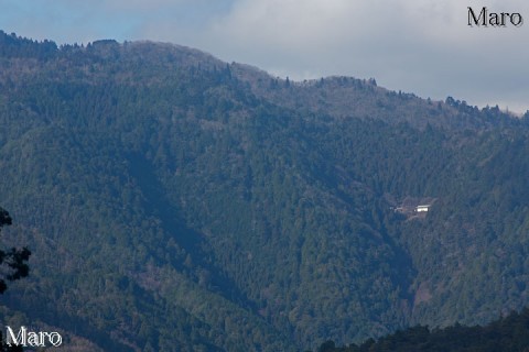 嵐山・法輪寺から鎌倉山・月輪寺、愛宕山の険しい谷を望む 2015年12月
