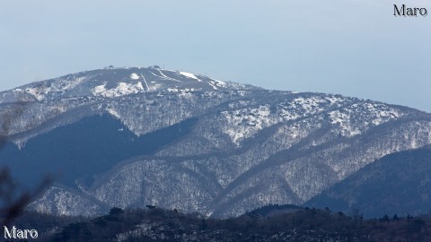 京都北山 天ヶ岳から南比良「びわ湖バレイ」蓬莱山の積雪状況を確認 2016年1月