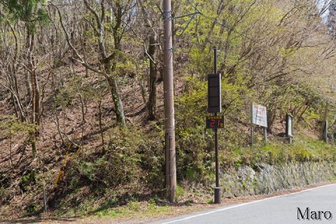 花脊峠（花背峠） 京都市左京区花脊・左京区鞍馬の境 2016年4月
