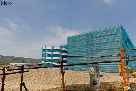 彩都あかね（彩都中部地区）の建設工事を鉢伏自然歩道「長寿峠」から眺める 2016年4月