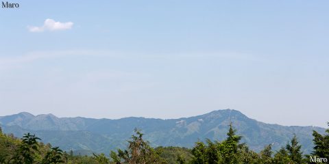 堂ノ庭（京見峠）から比叡山地の稜線を一望 2016年4月