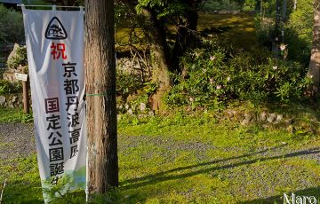 祝・京都丹波高原国定公園誕生のぼり 大悲山峰定寺