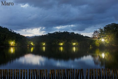 夜の宝ヶ池と寝子ヶ山（ねねがやま） 京都市左京区 2016年8月