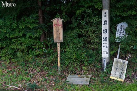 古道 長坂道 道標 千束～堂ノ庭～京見峠～杉坂 2016年10月