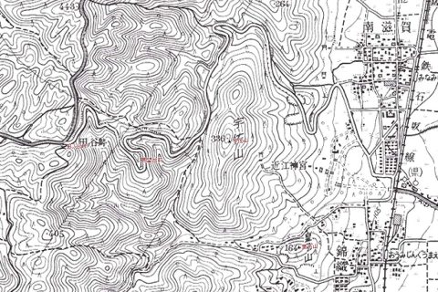 皇子山（標高点164m） 山中越～田ノ谷峠～宇佐山～南志賀 1961年（昭和36年）