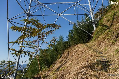 交野山・国見山 関電巡視路 送電鉄塔 鉄塔番号「北河内線 六〇」 2016年11月