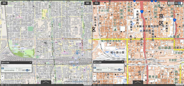 梅小路京都西駅 周辺地形図 2019年3月16日閲覧