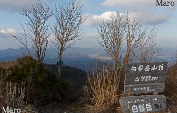白髪岳の山頂 兵庫県丹波篠山市 2015年3月