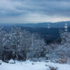 北摂山系 雪積もる剣尾山 六甲山や大阪湾方面の展望 2013年12月22日