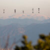 雲山峰から大峰山脈は八経ヶ岳、弥山を望む 紀泉アルプス 2012年12月