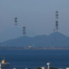 皇子山古墳から伊吹山、琵琶湖の奥島（津田山）を遠望 大津市 2016年6月